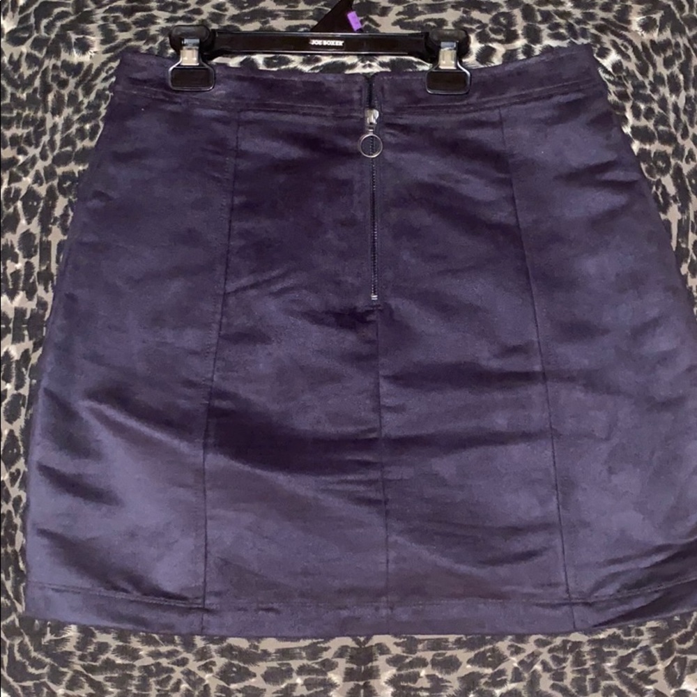 Black Suede Skirt